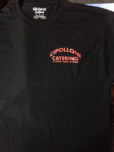 Custom Event Shirts - Cipolloni Catering